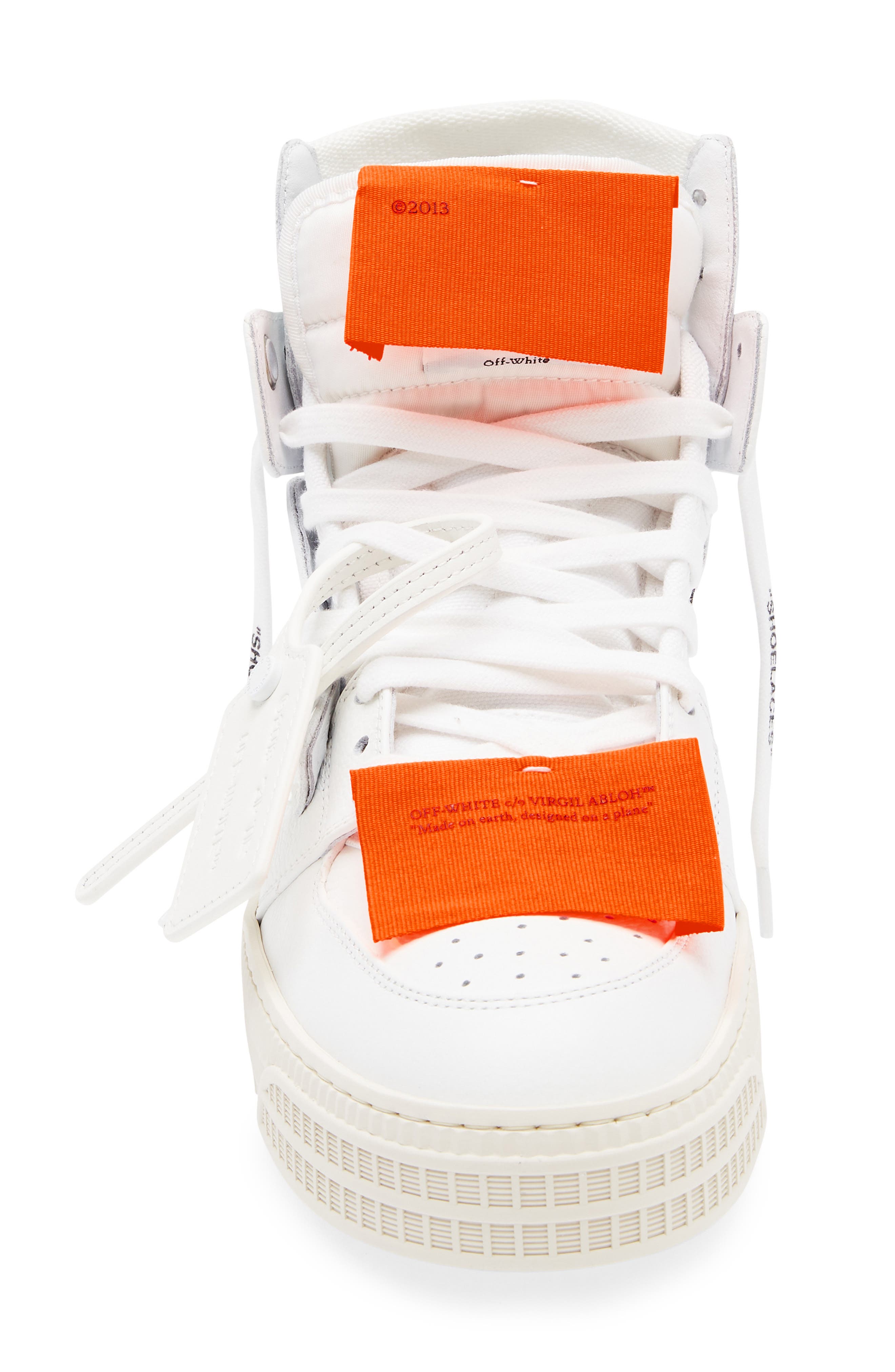 Off-White 3.0 Off Court Leather High Top Sneaker, Alternate, color, 