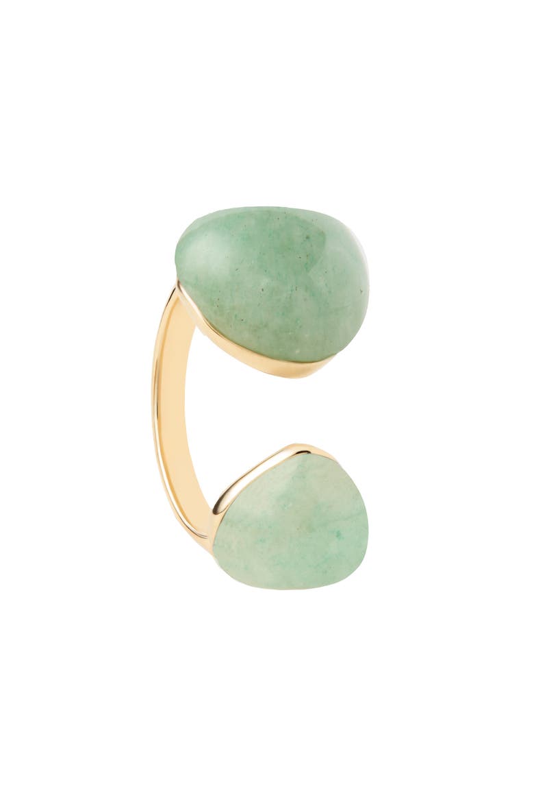 Gravity Stone Ring, Alternate, color, Green Aventurine