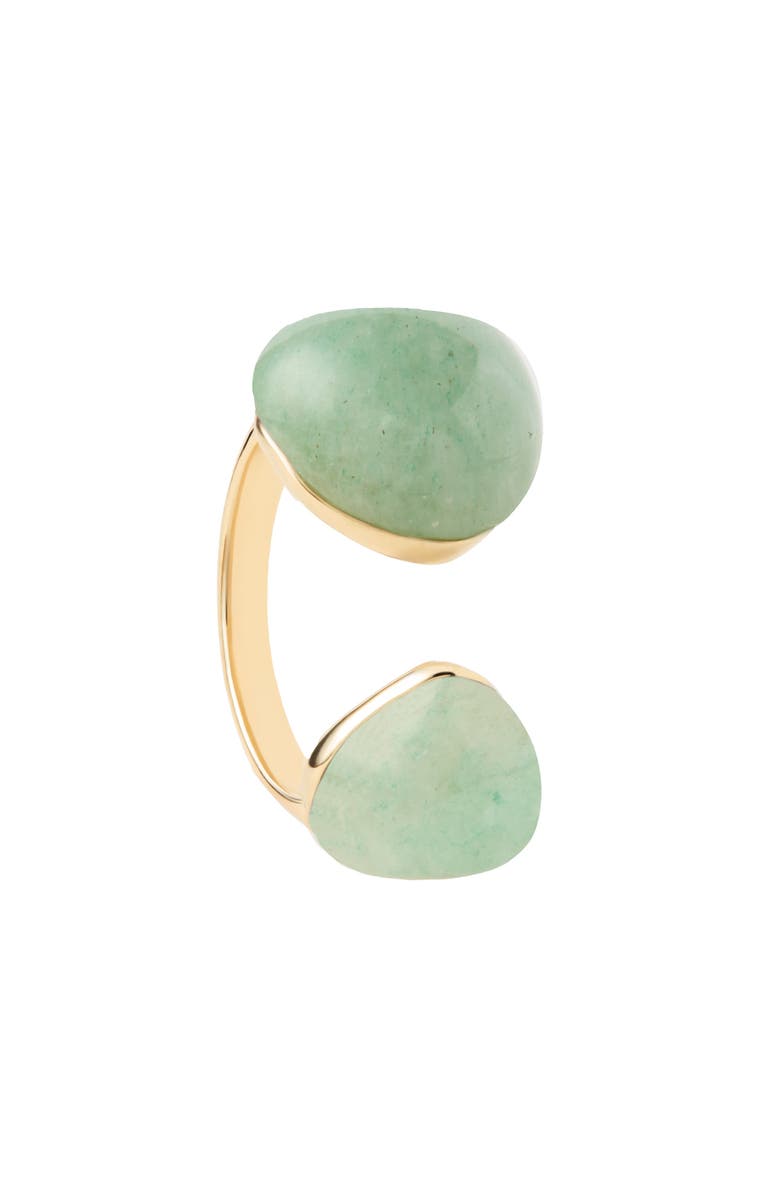 PDPAOLA Gravity Stone Ring, Alternate, color, Green Aventurine
