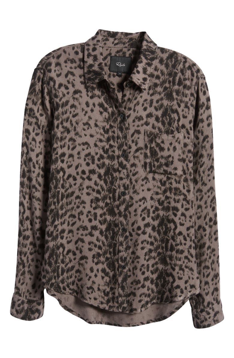 Rails Hunter Leopard Print Button-Up Shirt, Alternate, color,