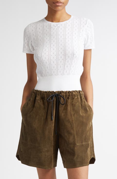 Pointelle Cotton & Cashmere Sweater