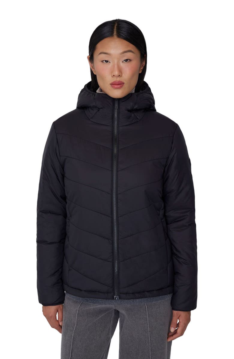 Quartz Co. CAMILA | Lightweight Hooded Insulated Jacket, Alternate, color, Black