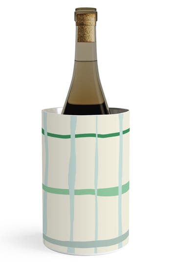 Deny Designs Summer Lines Wine Chiller In Cream