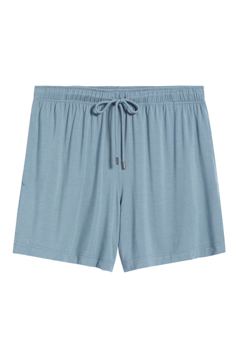 Stretch Modal & Silk Sleep Shorts, Alternate, color, AIR FORCE BLUE