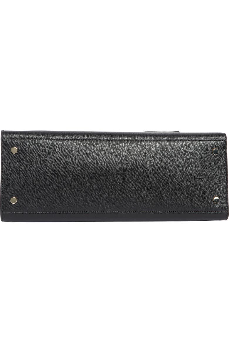 Furla Deva Leather Tote, Alternate, color, Nero