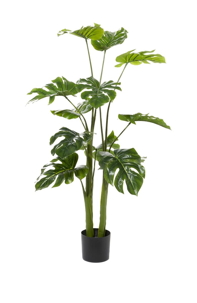 GINGER BIRCH STUDIO Monstera Artificial Decorative Foliage - 53" - Green, Main, color, Multi