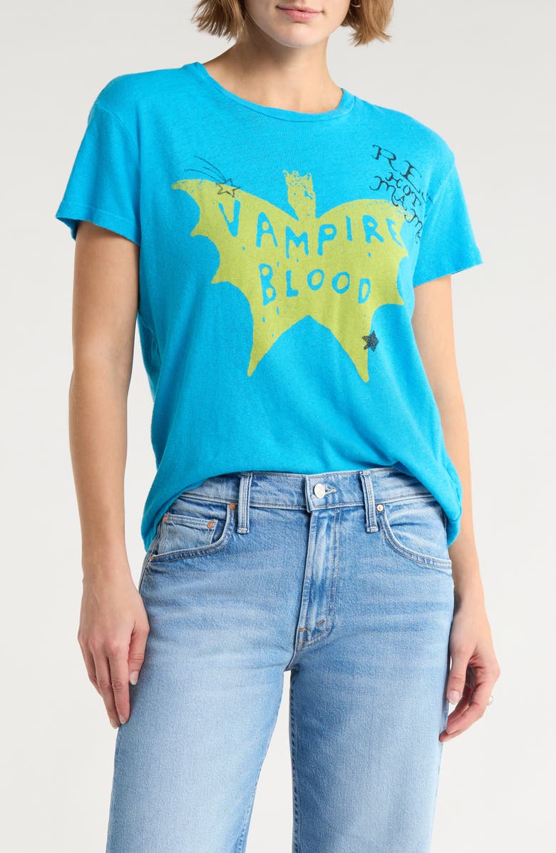 MOTHER The Sinful Short Sleeve Graphic T-Shirt, Main, color, Vampire Blood