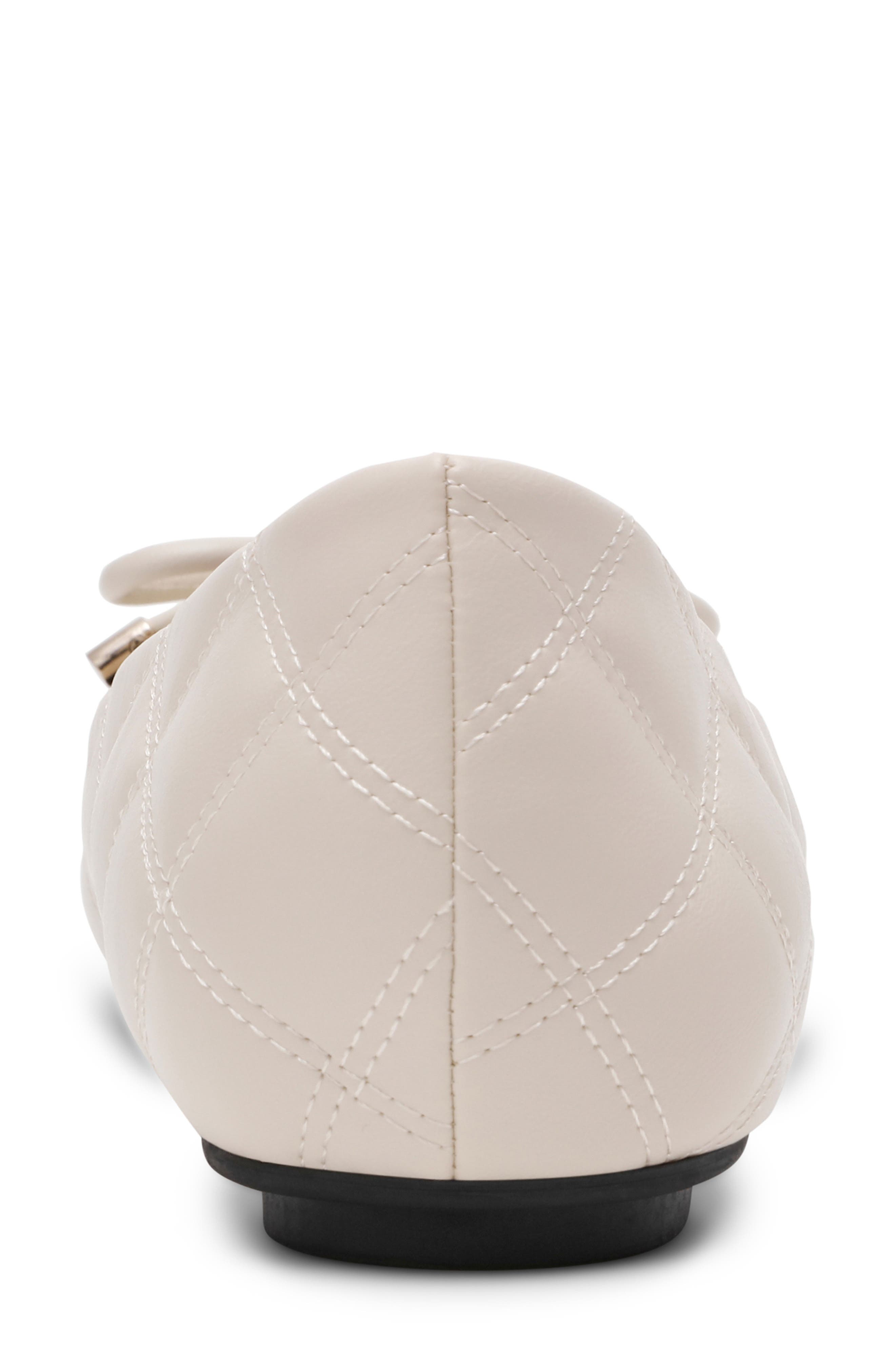 Leyton Cap Toe Ballet Flat, Alternate, color, BONE PU