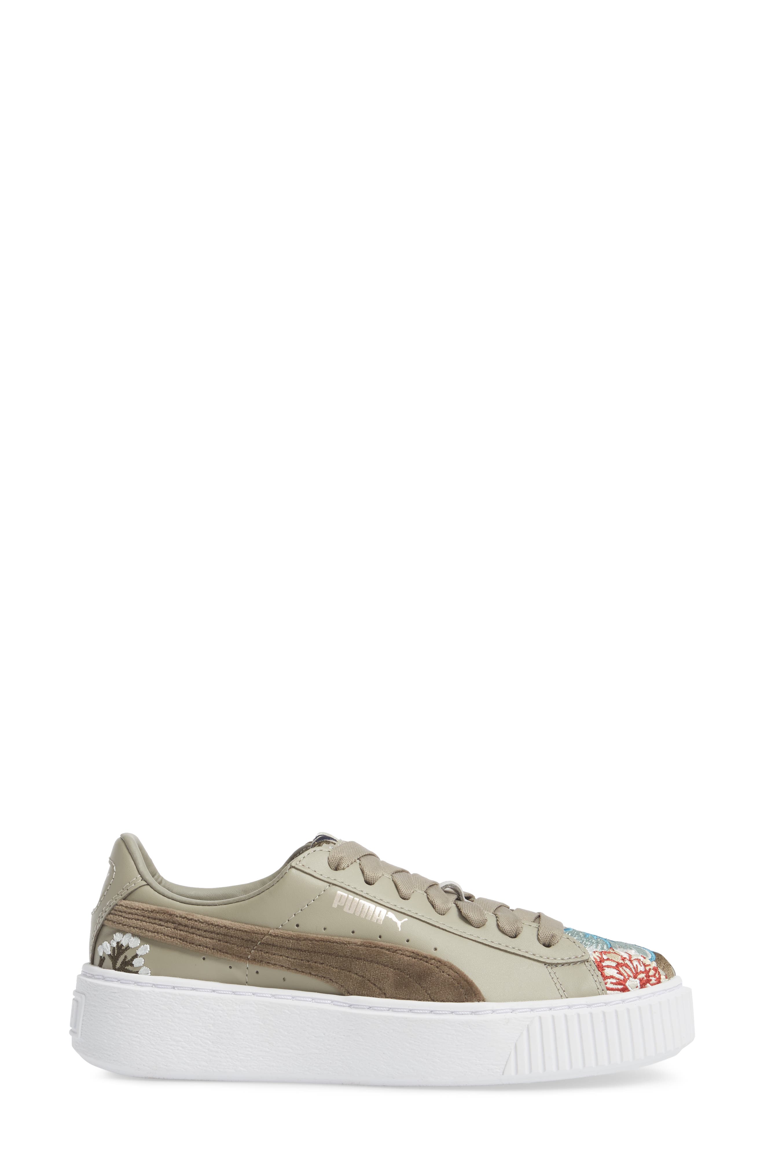 PUMA Platform Hyper Embroidered Sneaker, Alternate, color, 