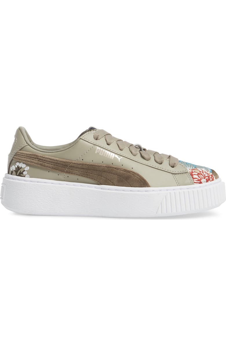 PUMA Platform Hyper Embroidered Sneaker, Alternate, color,