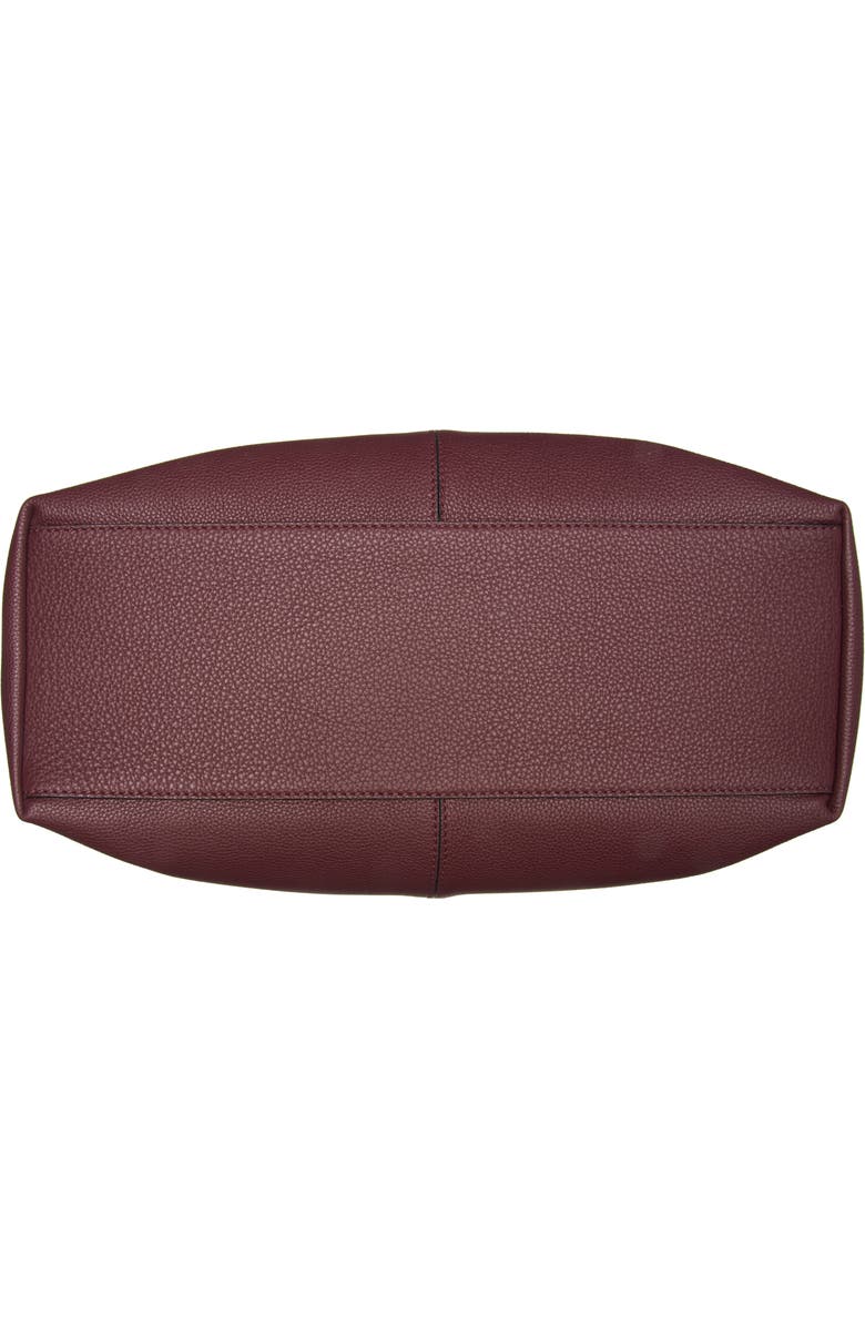 McQueen T-Bar Sling Hobo Bag, Alternate, color, 6408 Cranberry/ Silver