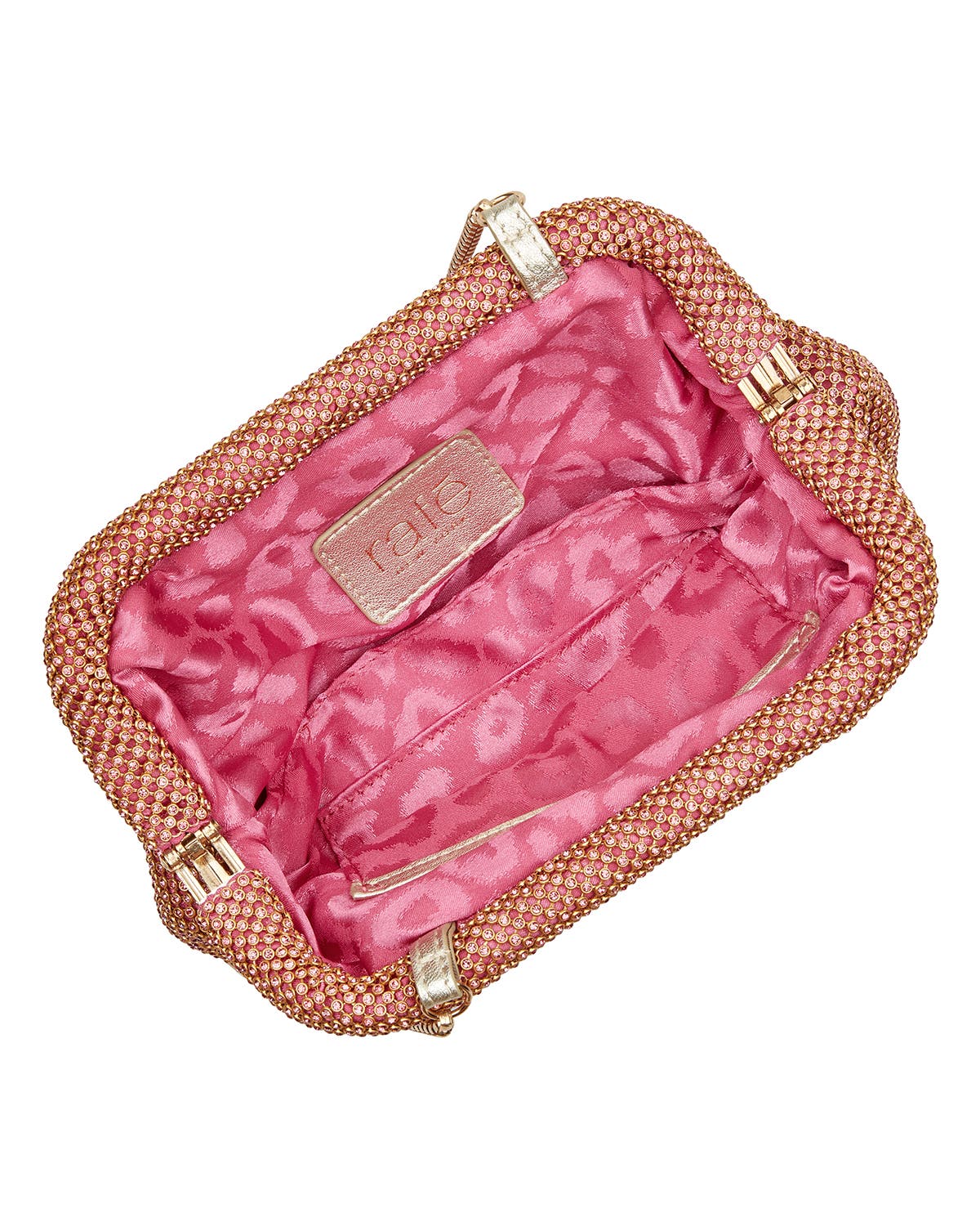 Brooke Diamante Frame Clutch, Alternate, color, FUCHSIA