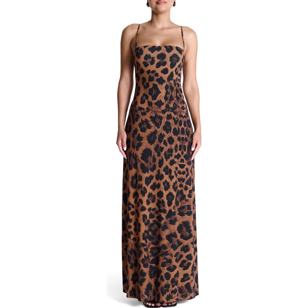 Naked Wardrobe Printed Maxi Dress In Multi