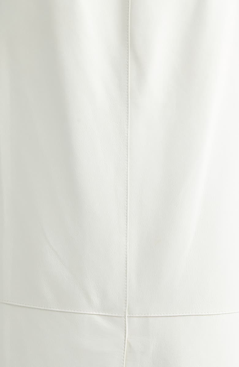 Lafayette 148 New York Glove Leather Midi Pencil Skirt, Alternate, color, White