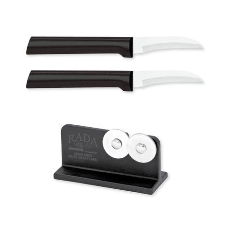 Cutlery 2.38-Inch Granny Paring Knife Set of 2 & Quick Edge Knife Sharpener