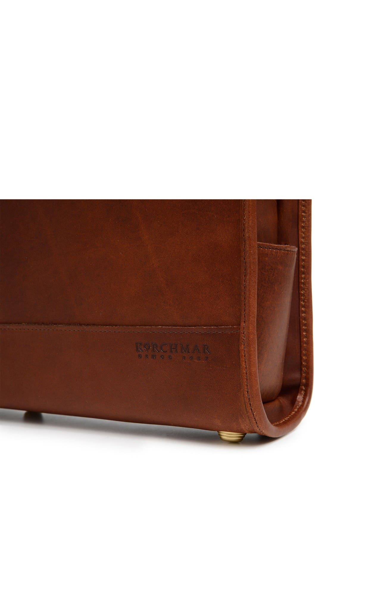 Sawyer Slim Leather Briefcase, Alternate, color, Espresso