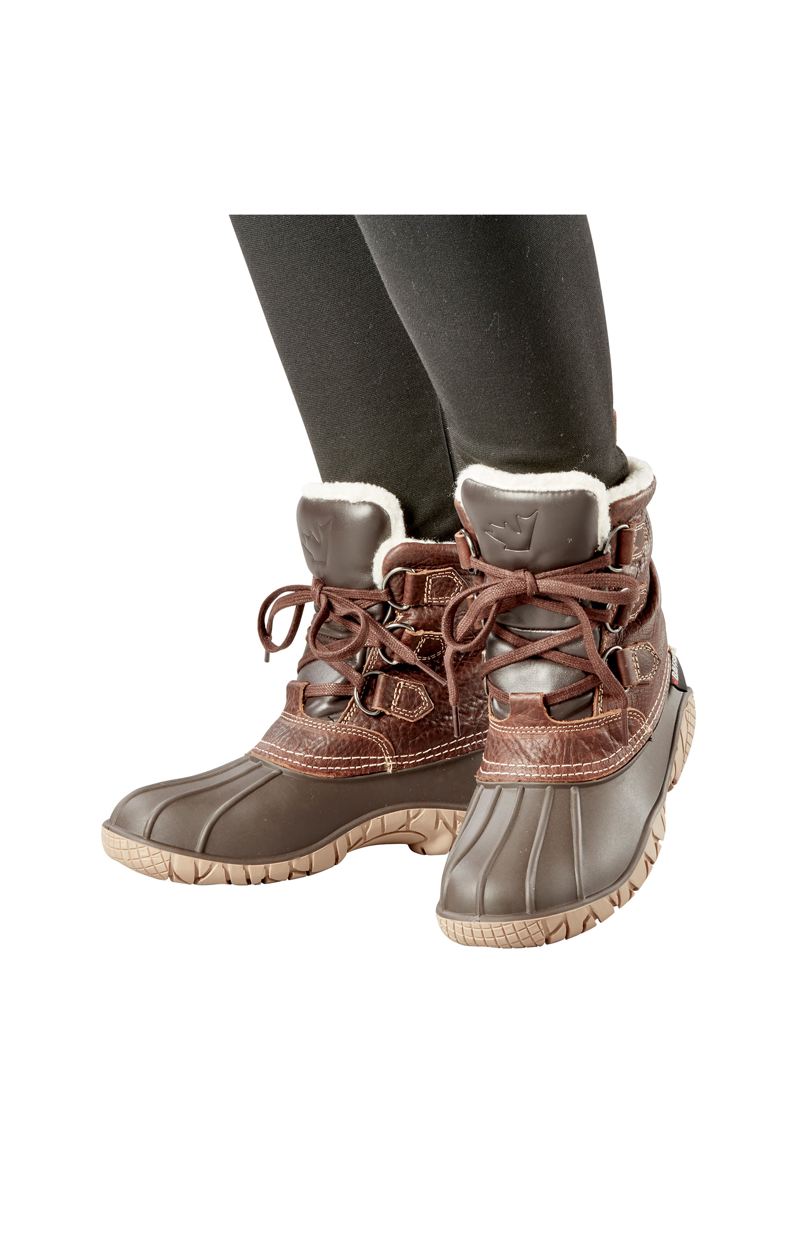 Yellowknife Waterproof Snow Boot, Alternate, color, BROWN