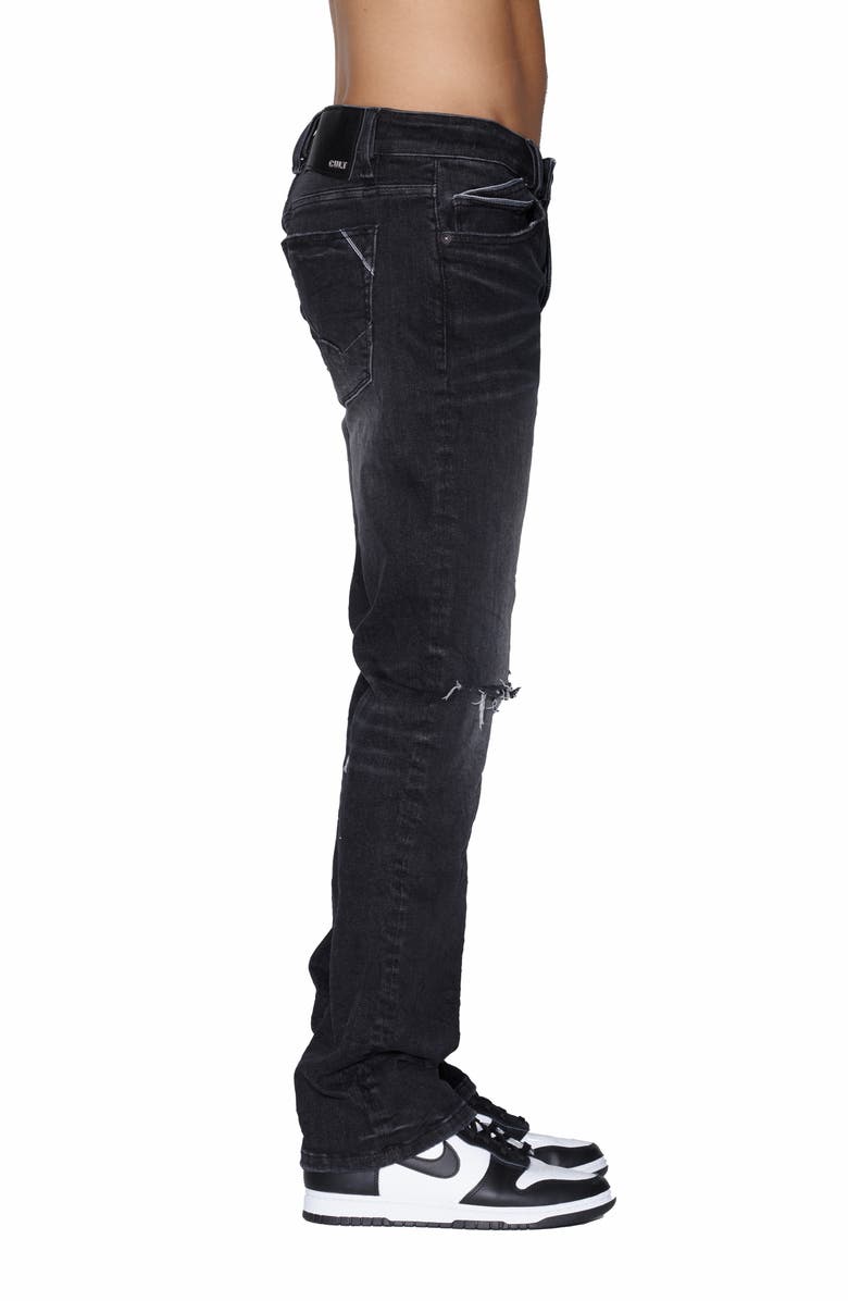 Cult of Individuality Hagen Relaxed Ripped Knee Baggy Jeans, Alternate, color, Hex