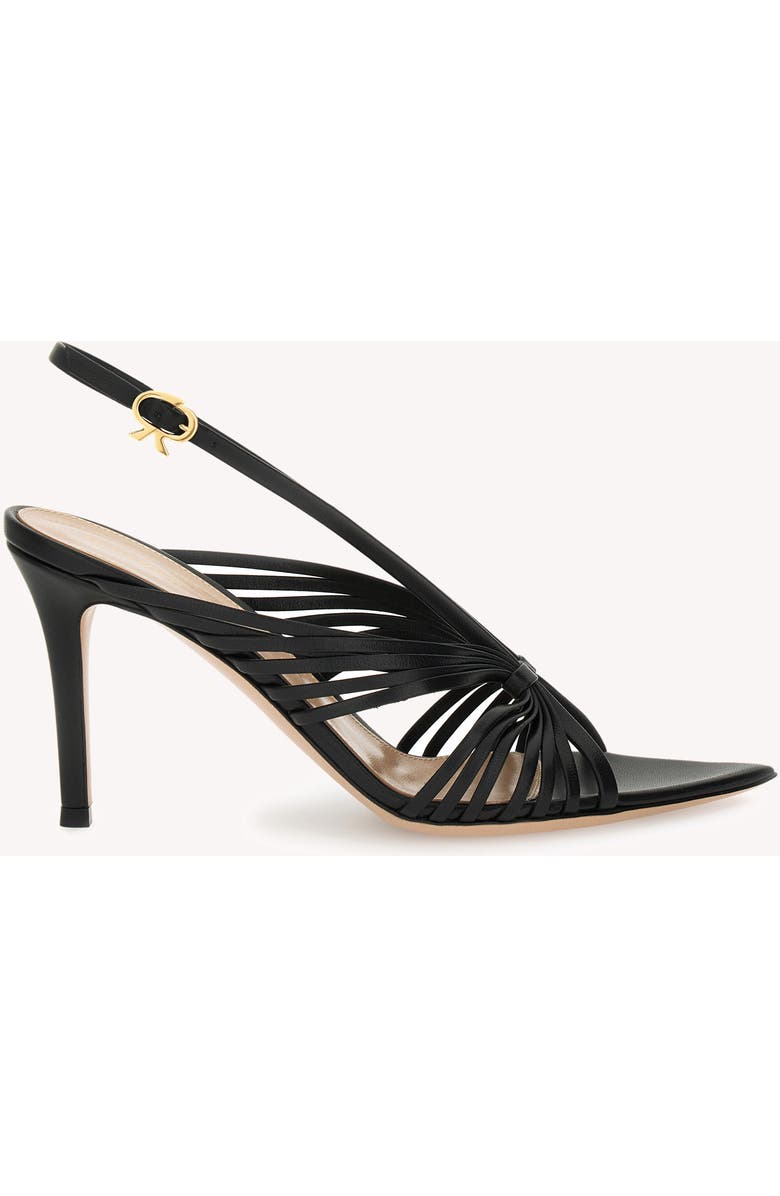 Gianvito Rossi Muse 85 Sandal, Main, color, Black Leather