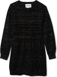 Lands' End Girls Chenille Cinched Waist Sweater Dress