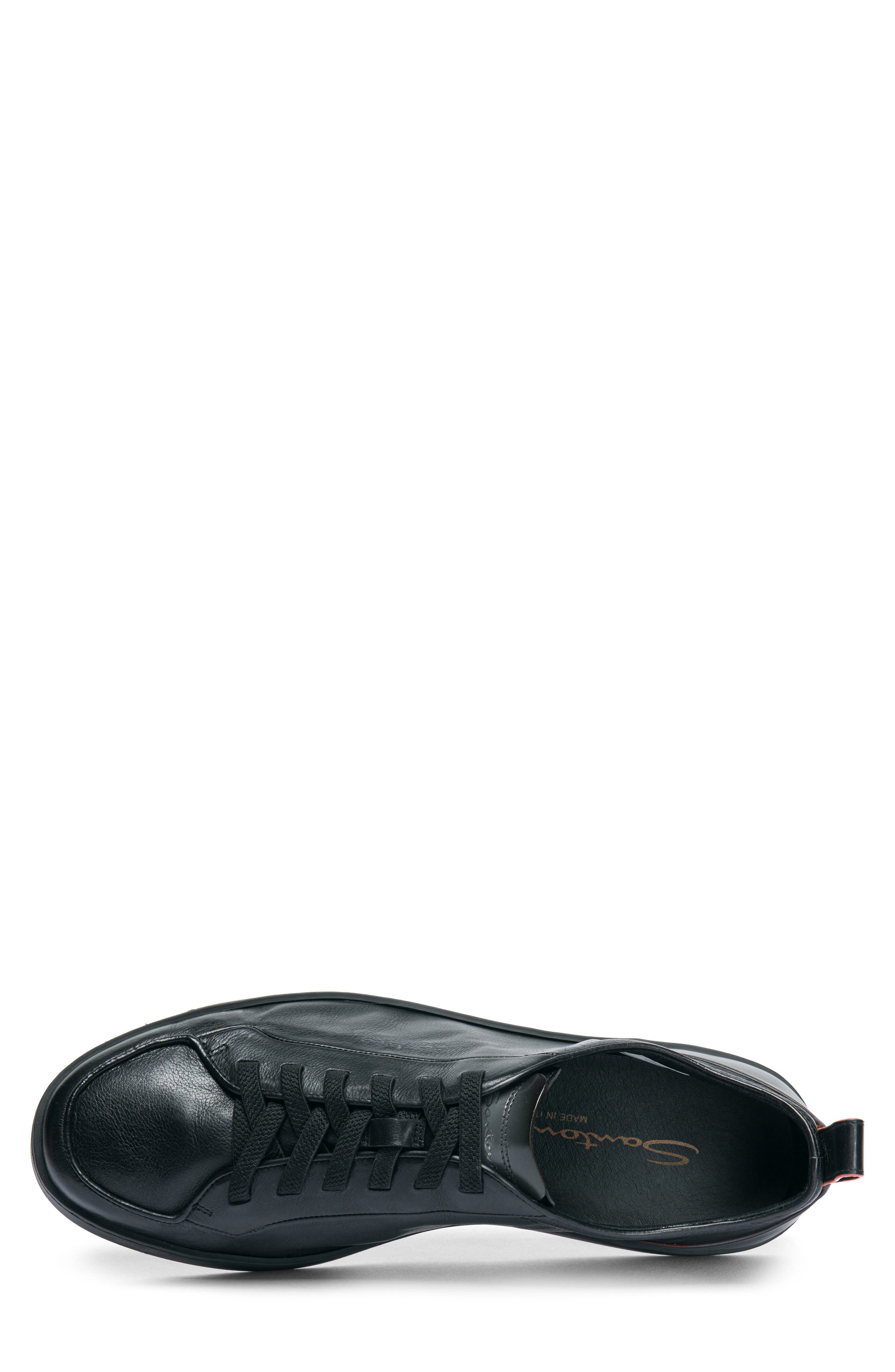 Santoni Monte Carlo Low Top Sneaker, Alternate, color, Black