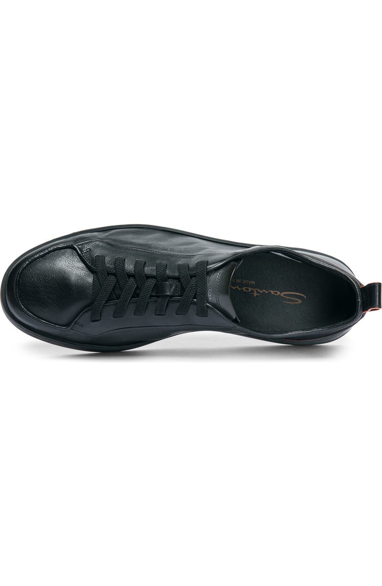 Santoni Monte Carlo Low Top Sneaker, Alternate, color, Black