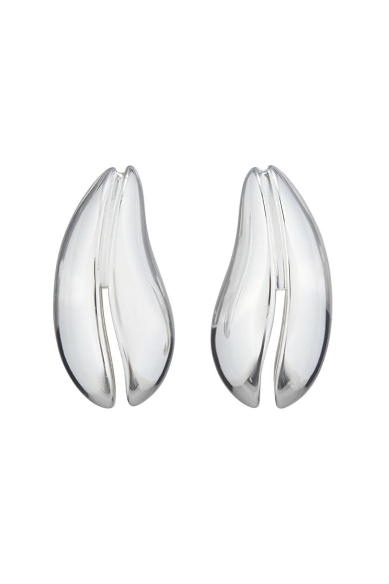 Small Pierced Earrings, Main, color, LIGHT SILVER