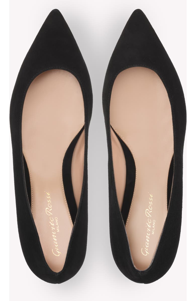 Gianvito Rossi Gianvito Flats, Alternate, color, Black