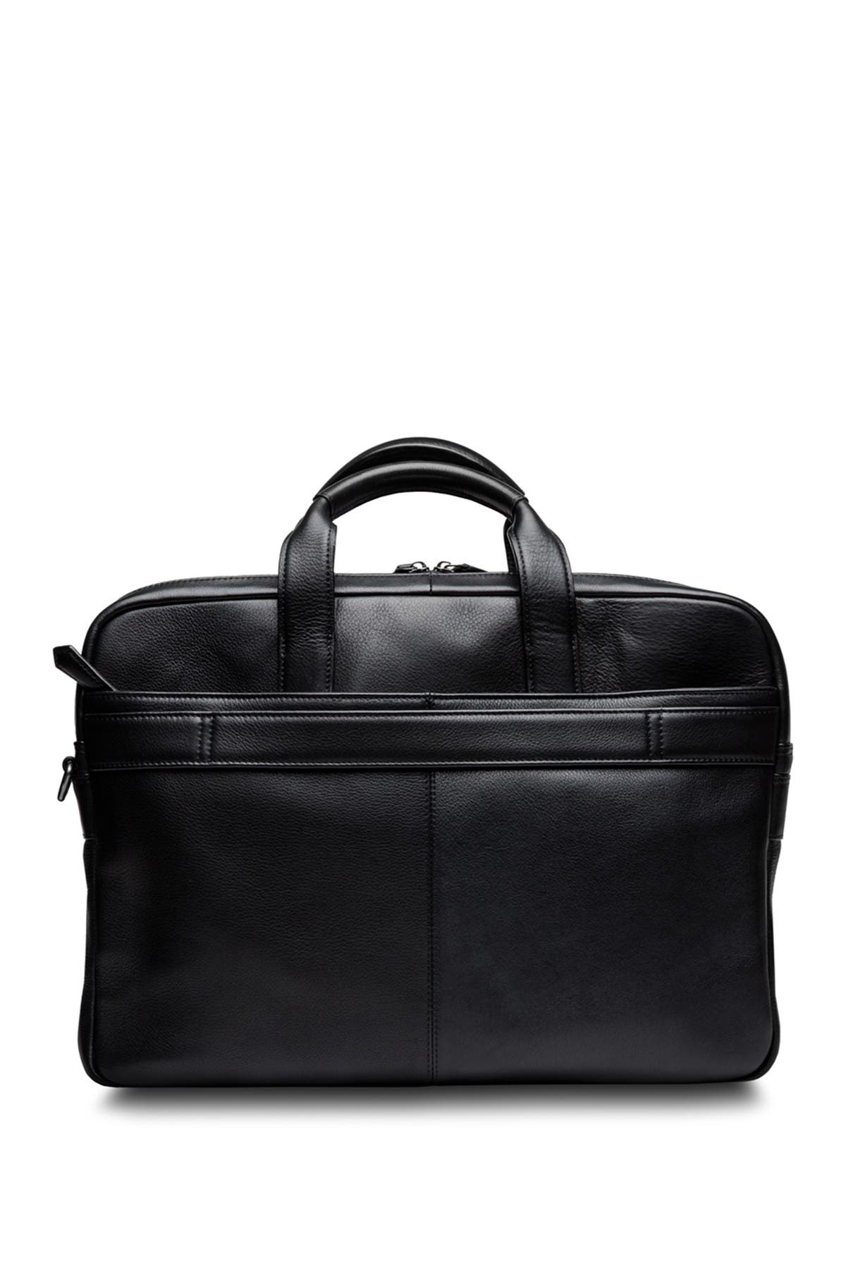 Bosca Double Zip Leather Laptop Brief, Alternate, color, 