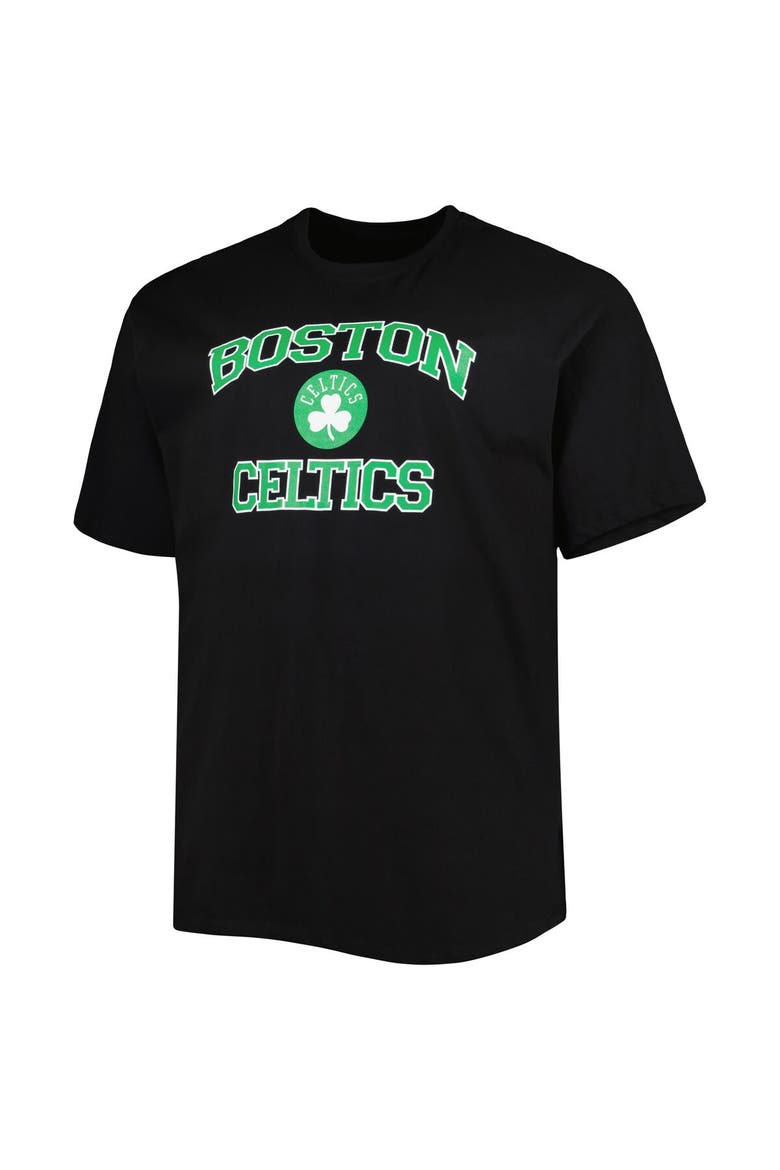 Men's Black Boston Celtics Big & Tall Heart & Soul T-Shirt, Alternate, color, Black
