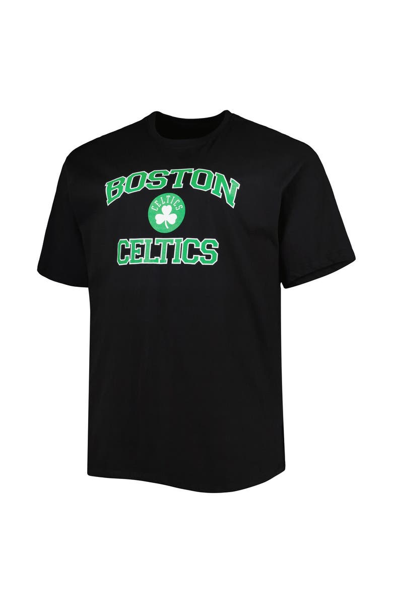 PROFILE Men's Black Boston Celtics Big & Tall Heart & Soul T-Shirt, Alternate, color, Black