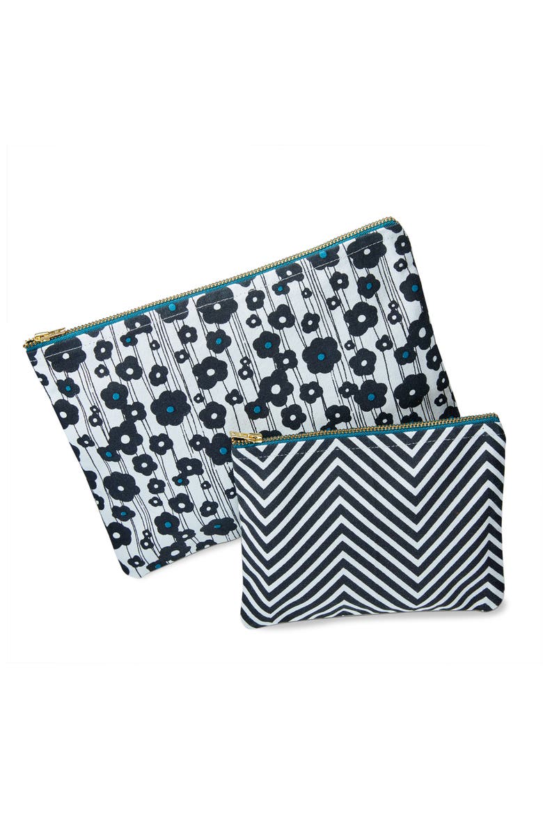 tag You Got This Pouch S/2 Teal Cotton Everyday, Main, color, Teal