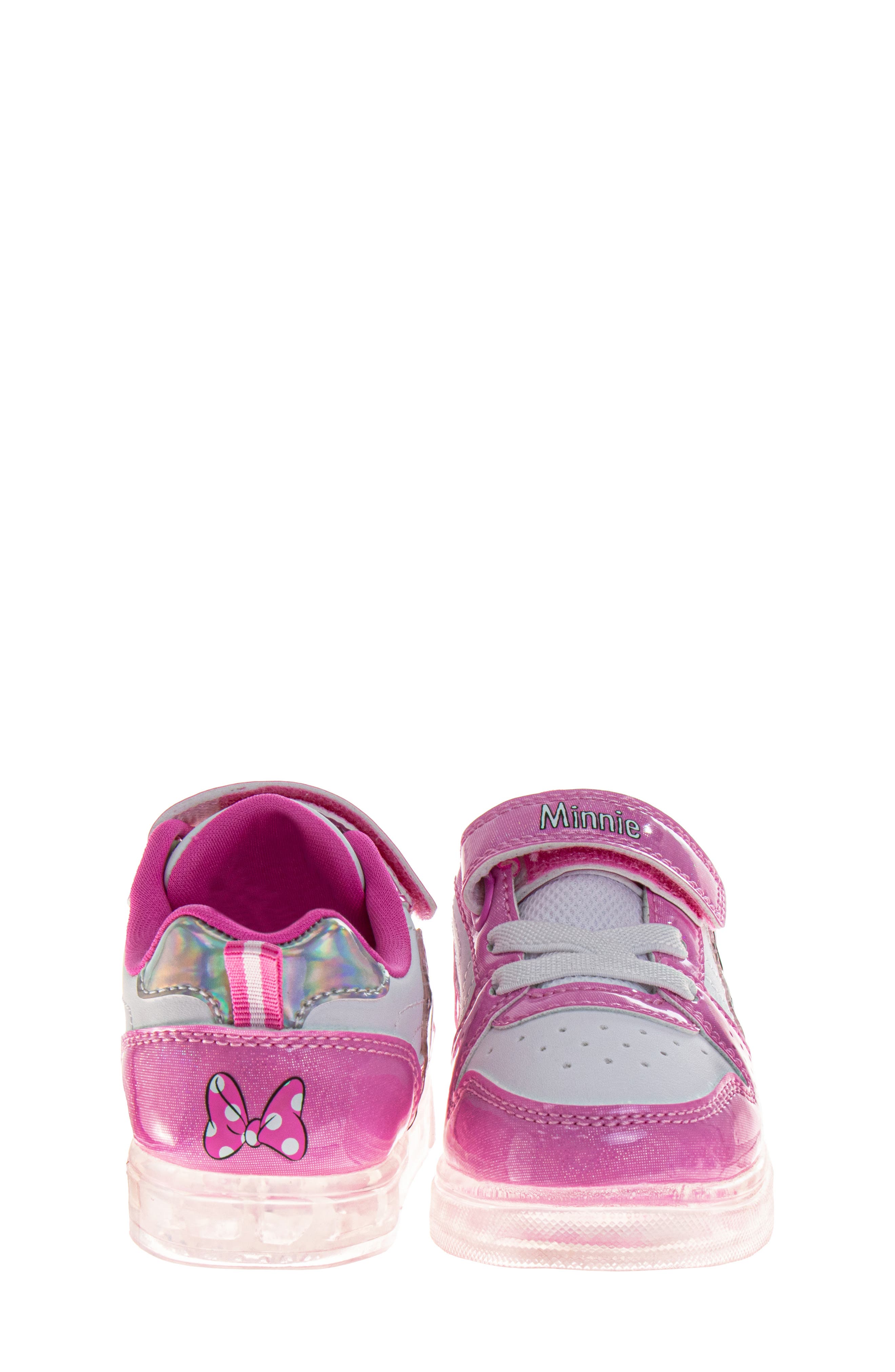 JOSMO Kids' x Disney Minnie Mouse Light-Up Sneaker, Alternate, color, Pink White