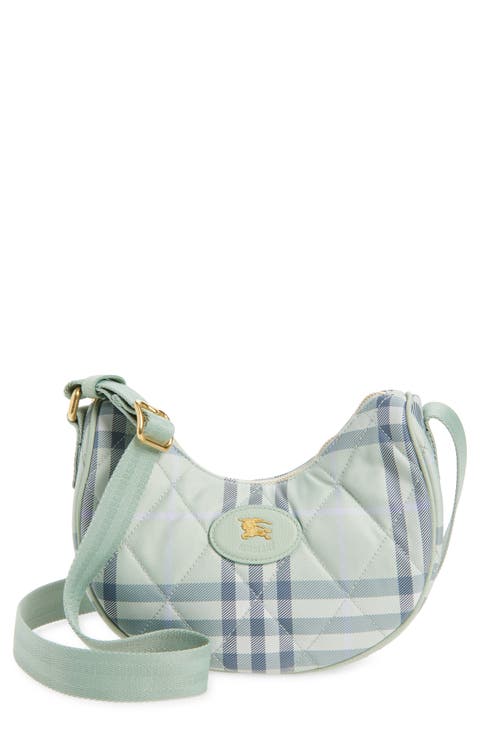 Horseshoe Check Quilted Twill Crossbody Bag