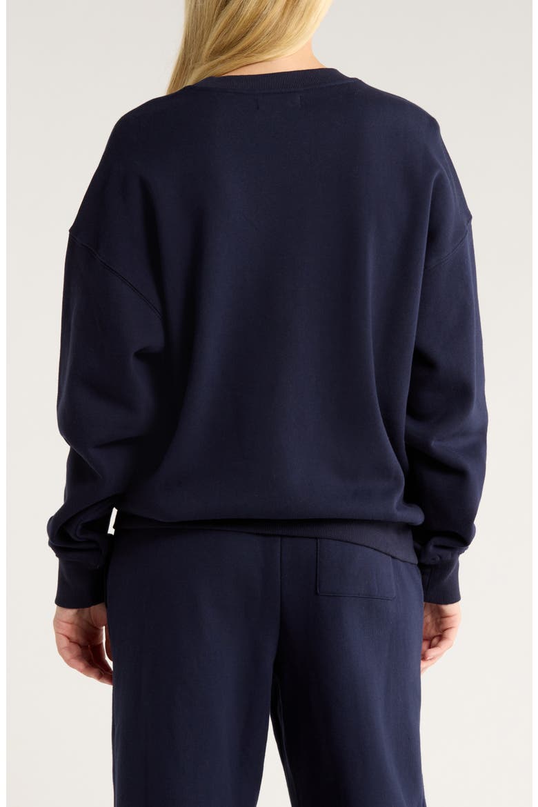 3 Stars Cotton Blend Sweatshirt, Alternate, color, NAVY