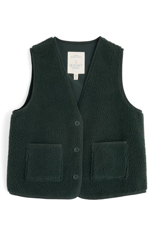 Seasalt Cornwall Well Wisher Fleece Vest In Green