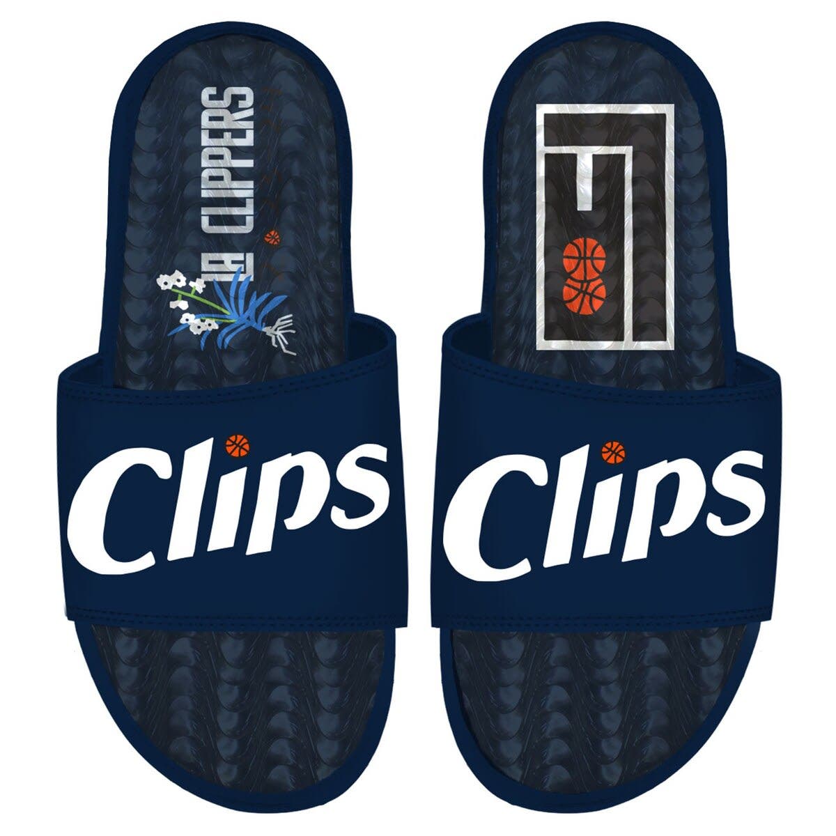 ISLIDE Men's ISlide  Navy LA Clippers 2023/24 City Edition Gel Slide Sandals, Alternate, color, 