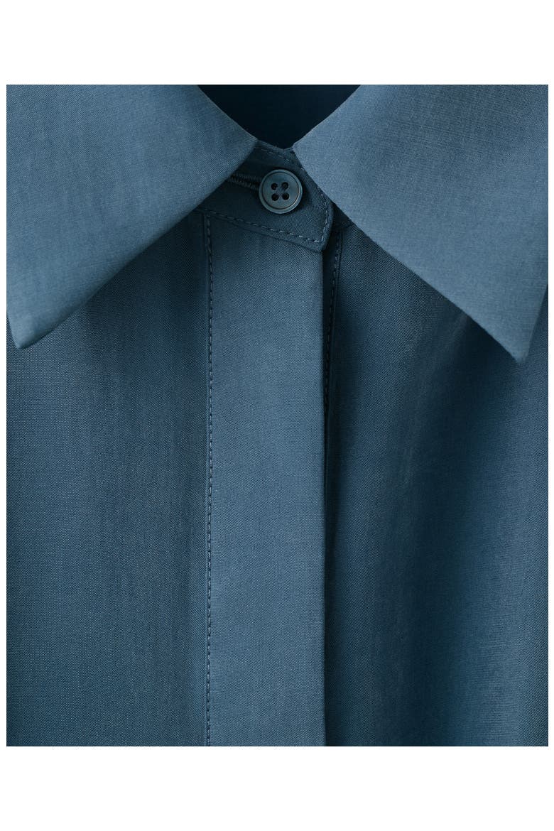 Belted Shirtdress, Alternate, color, BLUE