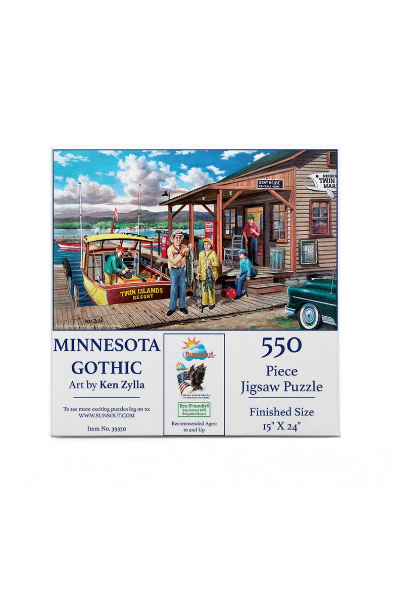 Minnesota Gothic 550 piece Jigsaw Puzzle for Adults, Alternate, color, Multicolor