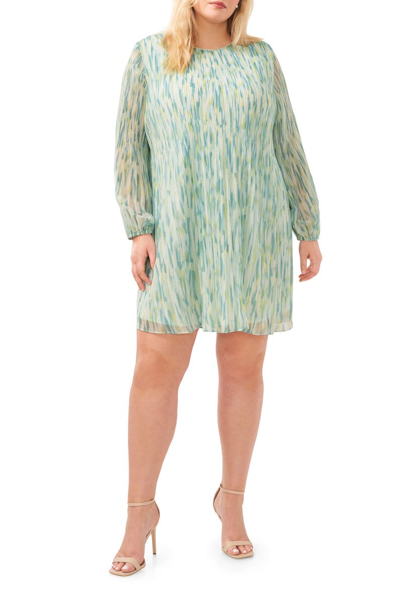 Release Long Sleeve Minidress, Main, color, FRESH MINT GREEN