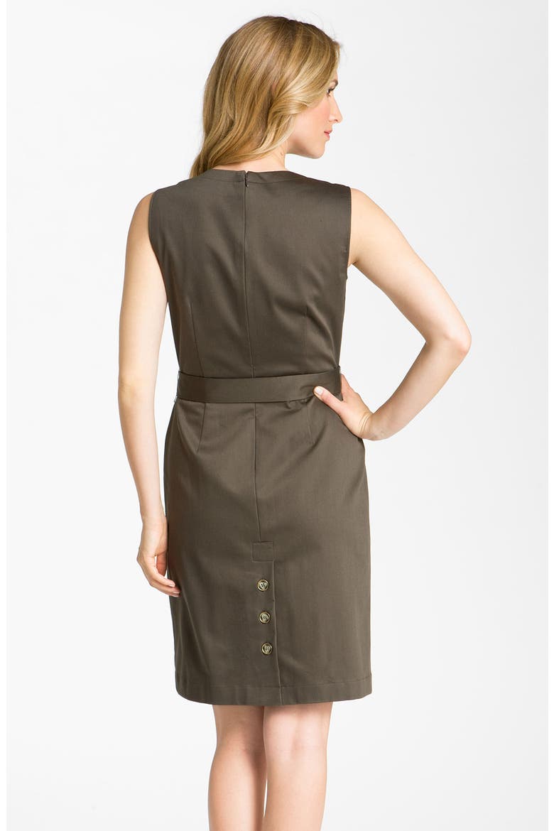 by Arthur S. Levine Surplice Woven Shirtdress, Alternate, color, OLIVE