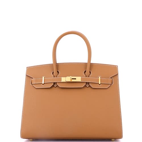 Pre-owned Hermes Hermes Birkin Sellier Bag Brown Epsom With Gold Hardware 30 In Gold