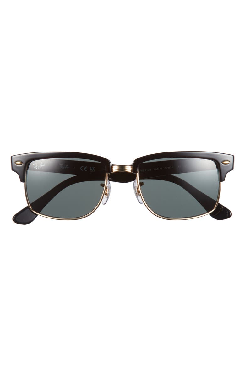 Ray-Ban 52mm Square Sunglasses, Main, color, Dark Green