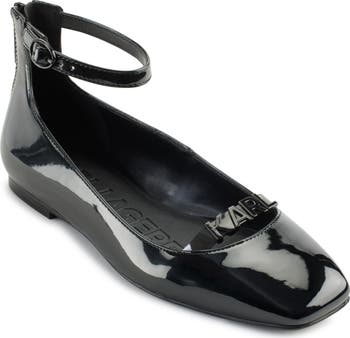 KARL LAGERFELD PARIS Zyvia Ankle Strap Flat Women Nordstromrack