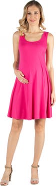 24seven Comfort Apparel Maternity A-Line Slim Fit and Flare Dress