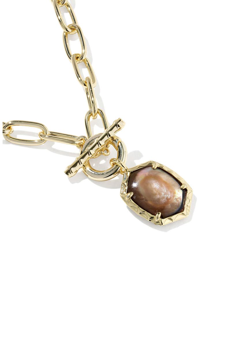 Daphne Toggle Necklace, Alternate, color, GOLD BROWN MOTHER OF PEARL