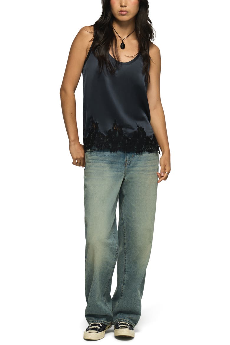 Lace Hem Swing Tank, Alternate, color, OMBRE BLUE