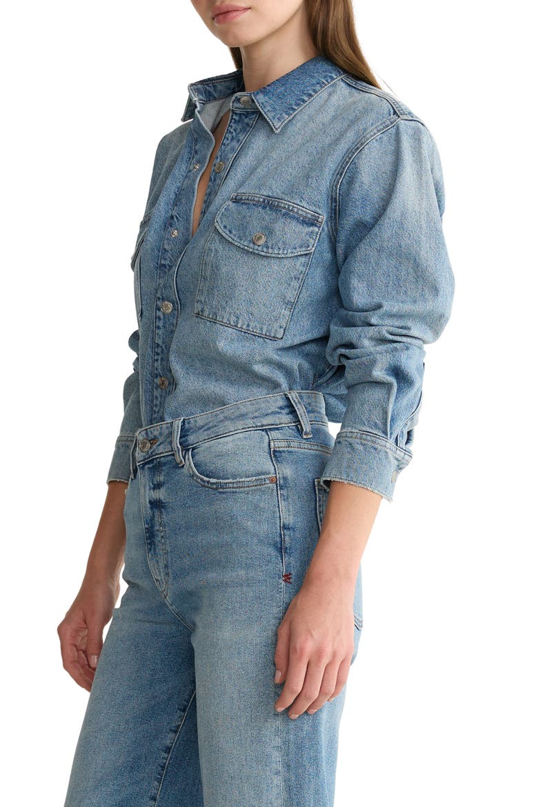 Smo Denim Shirt, Alternate, color, SILVERADO