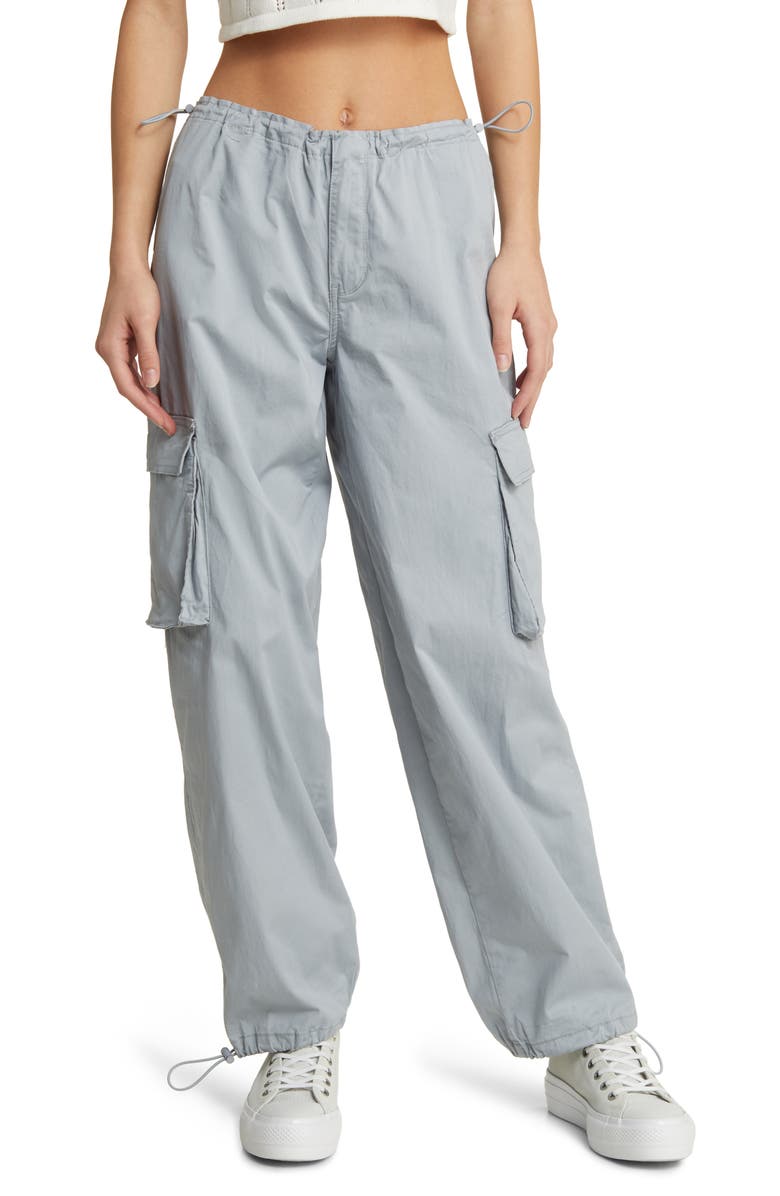 PacSun Stretch Cotton Cargo Parachute Pants, Main, color, 