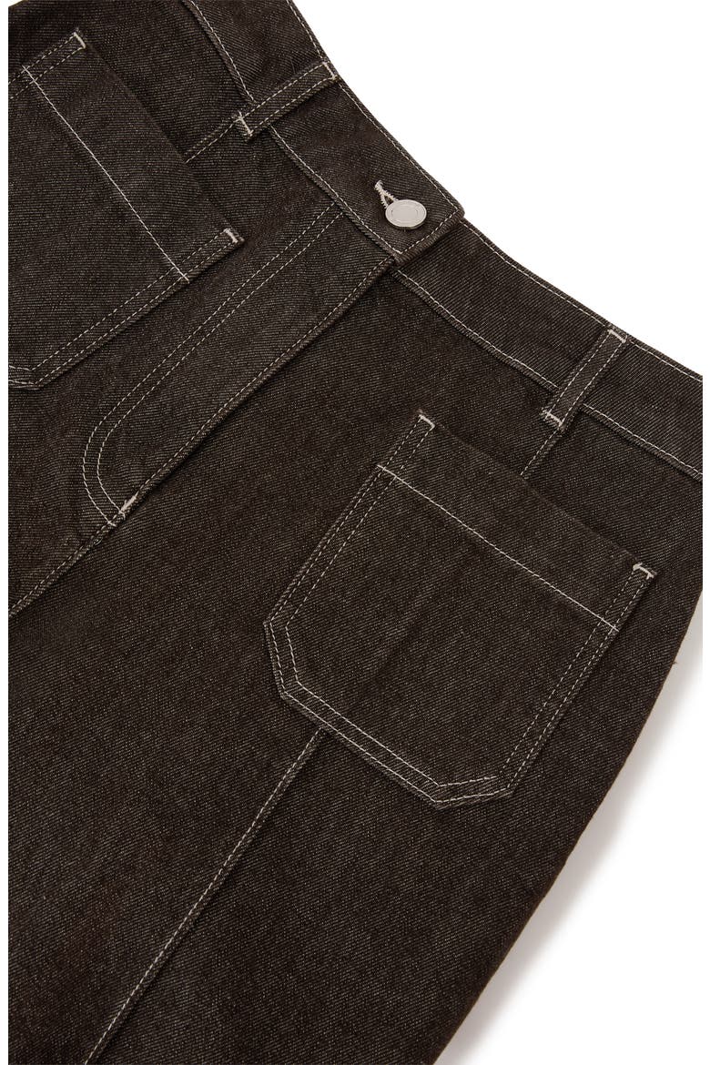 Sakura Wide Leg Jeans, Alternate, color, BROWN